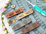 2.75" x 0.75" Custom Tags For Knitting And Crochet