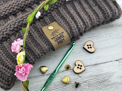 Custom Tags 0.95 x 3 inch For Knitting And Crochet