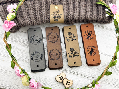 Custom Tags 0.95 x 3 inch For Knitting And Crochet