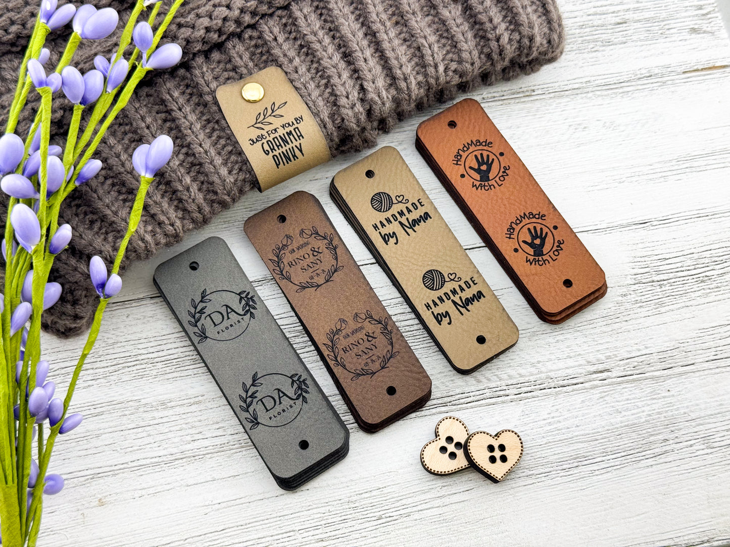 Custom Tags 0.95 x 3 inch For Knitting And Crochet