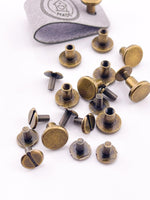 Chicago Screw Rivets - Antique Bronze - Artifox Studios