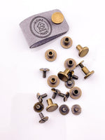 Chicago Screw Rivets - Antique Bronze - Artifox Studios